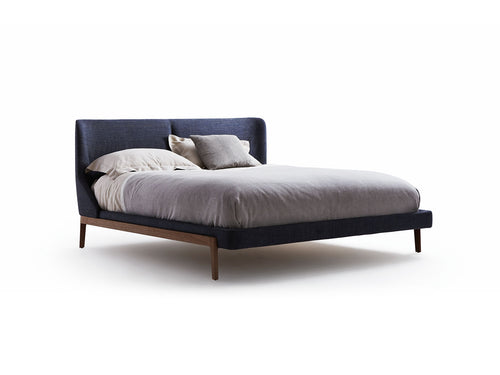 Blue Covered Bed