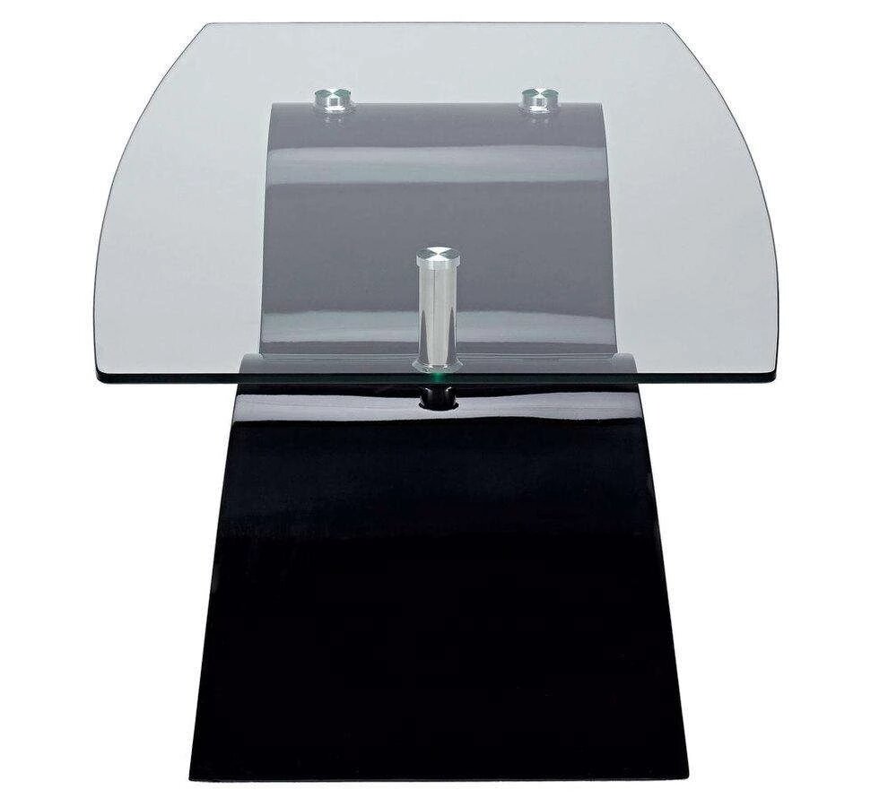 Black Table With Glass Surface